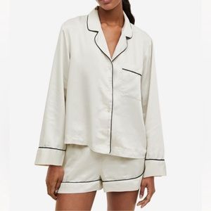 H&M light beige pajama set